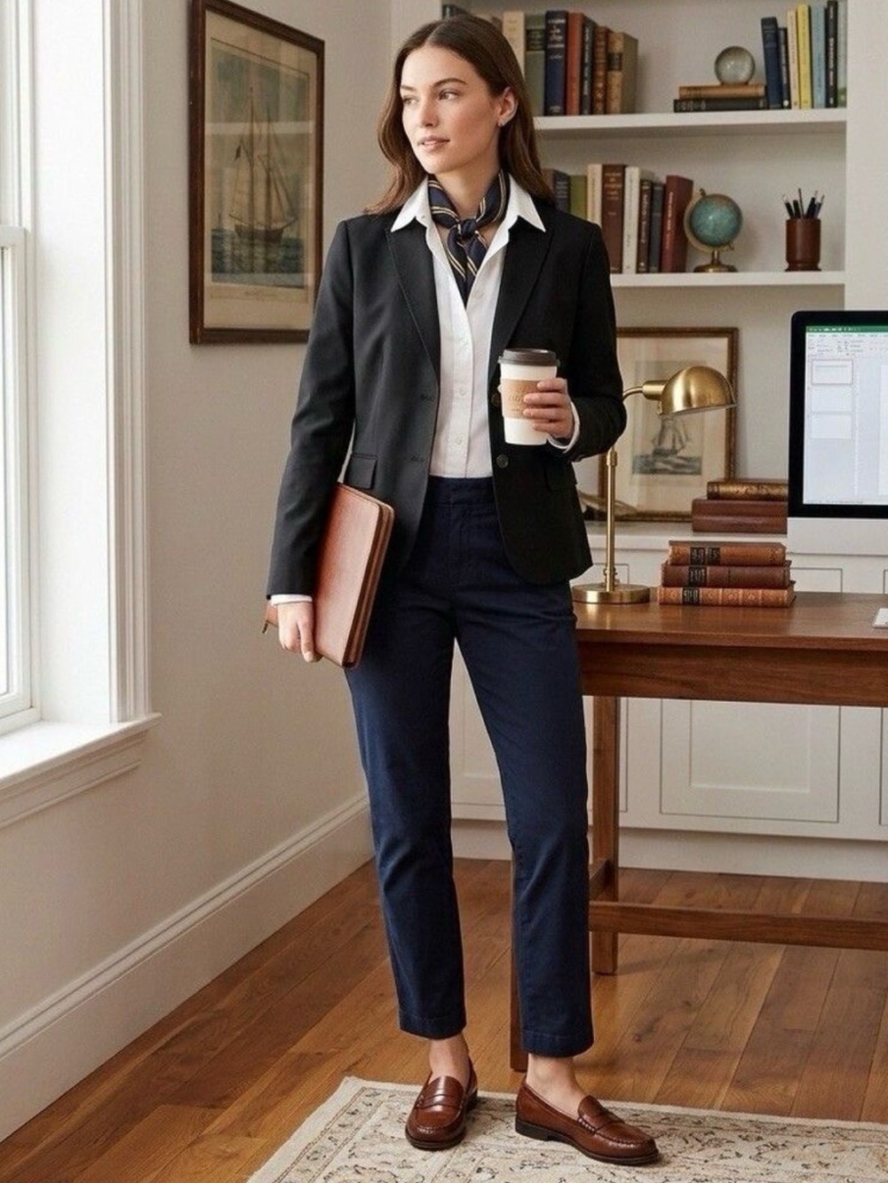 J.Crew Super 120s Tailored Blazer 2 Black Wool Office Career Academia Preppy